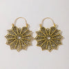 Jewelry Alloy Electroplating Geometric Semicircular Cshaped Fanshaped Earrings With Spider Web Pattern