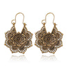 Jewelry Alloy Electroplating Geometric Semicircular Cshaped Fanshaped Earrings With Spider Web Pattern