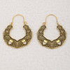 Jewelry Alloy Electroplating Geometric Semicircular Cshaped Fanshaped Earrings With Spider Web Pattern