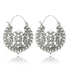 Jewelry Alloy Electroplating Geometric Semicircular Cshaped Fanshaped Earrings With Spider Web Pattern