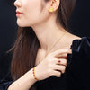 Jewelry Alloy Emerald Butterfly Bracelet Women Palace Style Electroplating