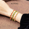 Jewelry Alloy Emerald Butterfly Bracelet Women Palace Style Electroplating