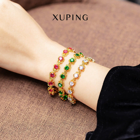 Jewelry Alloy Emerald Butterfly Bracelet Women Palace Style Electroplating