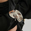 Jewelry Alloy Exaggerated Irregular Leaf Spring Electroplated Metal Bracelet For Women
