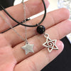 Jewelry Alloy Fivepointed Star Spiral Pattern Electroplating Necklace For Women