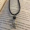 Jewelry Alloy Fivepointed Star Spiral Pattern Electroplating Necklace For Women