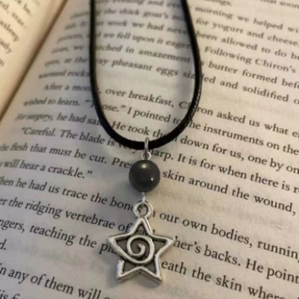 Jewelry Alloy Fivepointed Star Spiral Pattern Electroplating Necklace For Women