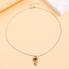 Jewelry Alloy Flower Electroplated Clavicle Chain