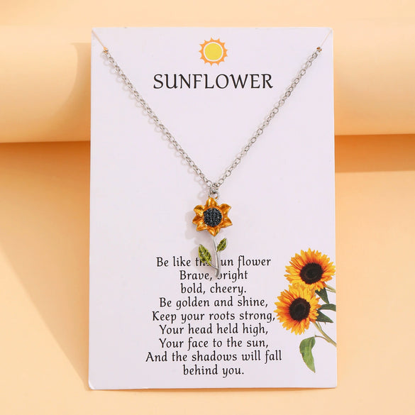 Jewelry Alloy Flower Electroplated Clavicle Chain
