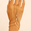 Jewelry Alloy Geometric Beaded Women's Multilayer Chain Bracelet With Electroplating