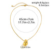 Jewelry Alloy Geometric Comma Water Drop Pendant Necklace With Electroplating And Snake Bone Chain For Women