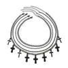 Jewelry Alloy Geometric Cross Chain Necklace Electroplated For Women Sweet And Cool Style