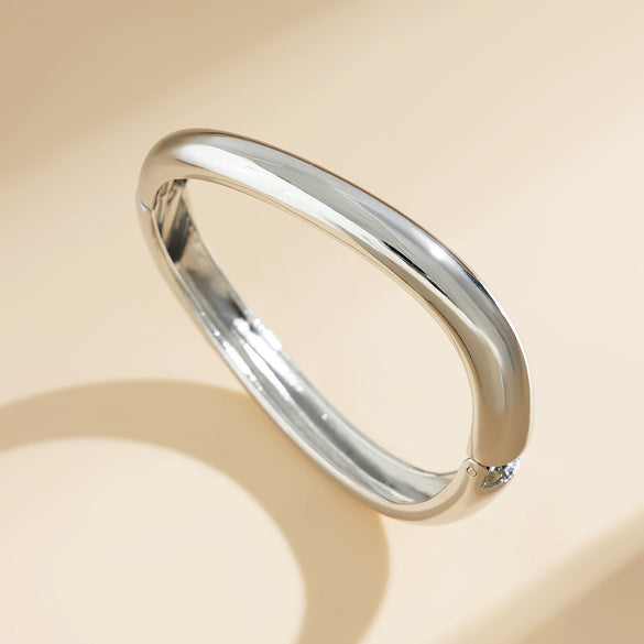 Jewelry Alloy Geometric Exaggerated Electroplated Water Drop Open Bracelet