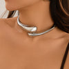 Jewelry Alloy Geometric Exaggerated Electroplated Water Drop Open Bracelet