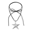 Jewelry Alloy Geometric Fivepointed Star Starfish Conch Wax Thread Knot Electroplating Necklace For Women