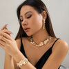 Jewelry Alloy Geometric Handmade Chain Irregular Collar Choker Lava Necklace For Women