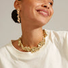 Jewelry Alloy Geometric Handmade Chain Irregular Collar Choker Lava Necklace For Women
