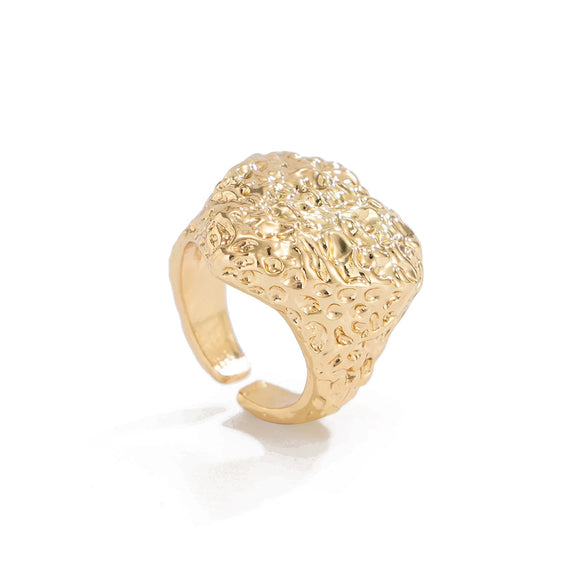 Jewelry Alloy Geometric Heartshaped Electroplated Ring For Women