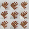 Jewelry Alloy Geometric Irregular Liquid Lava Pleated Open Ring Electroplating Light Luxury Design