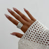 Jewelry Alloy Geometric Irregular Ring Electroplated Fashion Retro