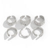 Jewelry Alloy Geometric Open Ring Set With Starfish Pearl Electroplating