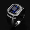 Jewelry Alloy Geometric Pattern Electroplated Twocolor Plating Inlaid Goose Eggshaped Zircon Engagement Ring