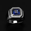 Jewelry Alloy Geometric Pattern Electroplated Twocolor Plating Inlaid Goose Eggshaped Zircon Engagement Ring