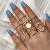 Jewelry Alloy Geometric Plain Leaf Ring Electroplated For Women