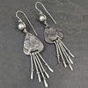 Jewelry Alloy Geometric Retro Long Tassel Spike Electroplated Earrings For Women