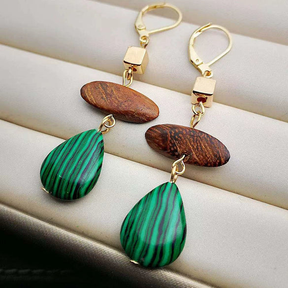 Jewelry Alloy Geometric Retro Long Tassel Spike Electroplated Earrings For Women