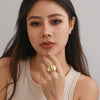Jewelry Alloy Geometric Ring Electroplated For Women
