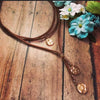 Jewelry Alloy Geometric Round Pendant Necklace With Velvet Belt And Electroplating For Women