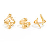 Jewelry Alloy Geometric Simple Style Water Drop Open Ring Electroplating For Women