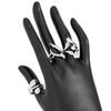 Jewelry Alloy Geometric Simple Style Water Drop Open Ring Electroplating For Women