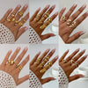 Jewelry Alloy Geometric Simple Style Water Drop Open Ring Electroplating For Women