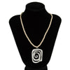 Jewelry Alloy Geometric Spiral Beaded Chain Electroplating Women's Hand Chain Clavicle Chain