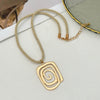 Jewelry Alloy Geometric Style Irregular Round Bead Bracelet And Spiral Pendant Necklace With Electroplating