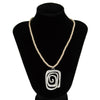 Jewelry Alloy Geometric Style Irregular Round Bead Bracelet And Spiral Pendant Necklace With Electroplating