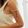 Jewelry Alloy Geometric Tassel Arm Chain Ring Electroplating