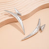 Jewelry Alloy Geometric Triangle Elbow Stud Earrings Electroplating For Women