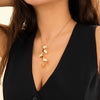 Jewelry Alloy Geometric Twisted Design Electroplating Necklace For Women