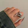 Jewelry Alloy Geometric Water Drop Hug Ring Electroplating Hip Hop Style For Women