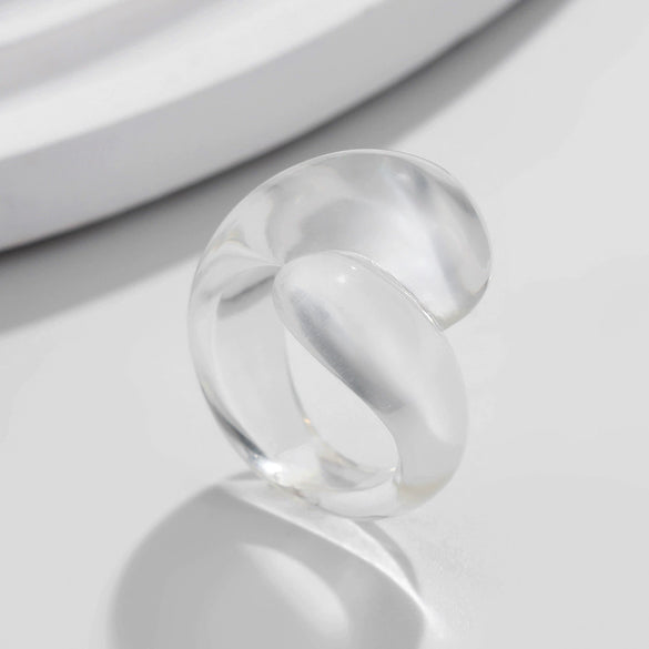 Jewelry Alloy Geometric Water Drop Hug Ring Electroplating