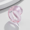 Jewelry Alloy Geometric Water Drop Hug Ring Electroplating