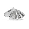 Jewelry Alloy Ginkgo Leaf Ring Women's Metal Texture Electroplating Geometric Style