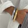 Jewelry Alloy Hammered Electroplated Irregular Exaggerated Bracelet For Women