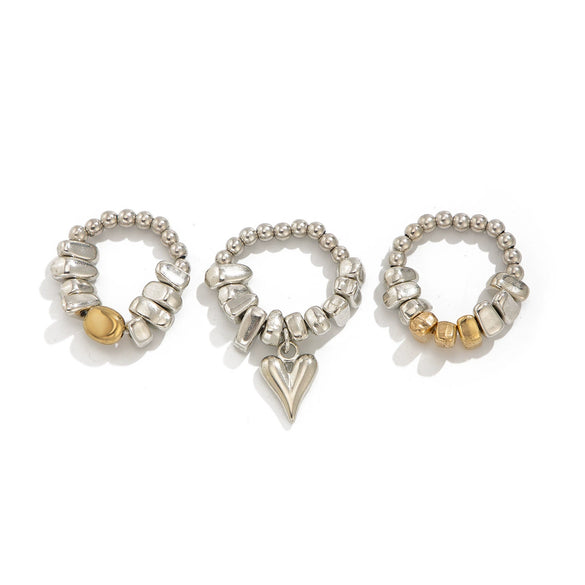 Jewelry Alloy Heart Geometric Clavicle Chain Electroplating Light Luxury Style