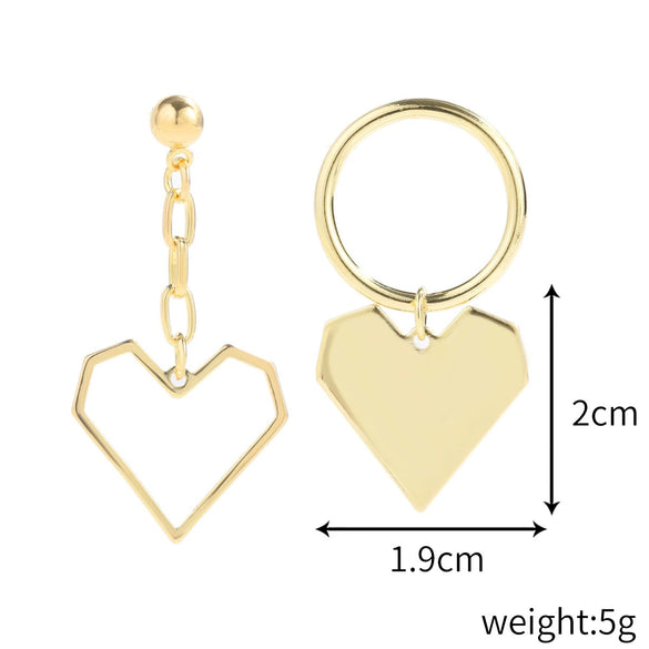 Jewelry Alloy Heart Shaped Exaggerated Baroque Pearl Women's Earrings