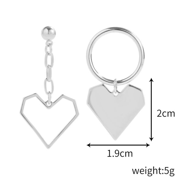 Jewelry Alloy Heart Shaped Exaggerated Baroque Pearl Women's Earrings