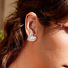 Jewelry Alloy Heart Shaped Exaggerated Baroque Pearl Women's Earrings